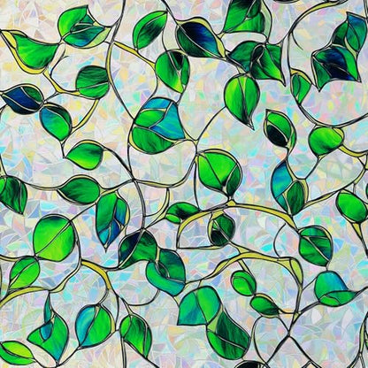Rainbow Stained Glass Window Privacy Film