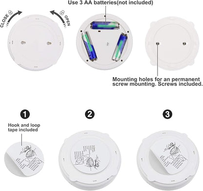 BIGLIGHT Spotlight Battery Operated, LED Puck Light, Dimmable Uplight