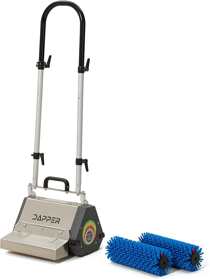 14" Counter-Rotating Brush (CRB) Carpet & Hard Floor Cleaning Machine – 450 RPM, Quiet 53 dBA, Compact 41 lb Commercial Scrubber – Ideal for Offices, Hotels & Small Spaces