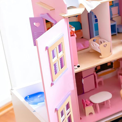 10Pcs Wooden Window for Dollhouse: 2.7 Inch Miniature Frame Mini Furniture Doll House 1:12 Dollhouse Wooden Doors - Miniature Furniture Doll Craft Window Frame Model Decoration