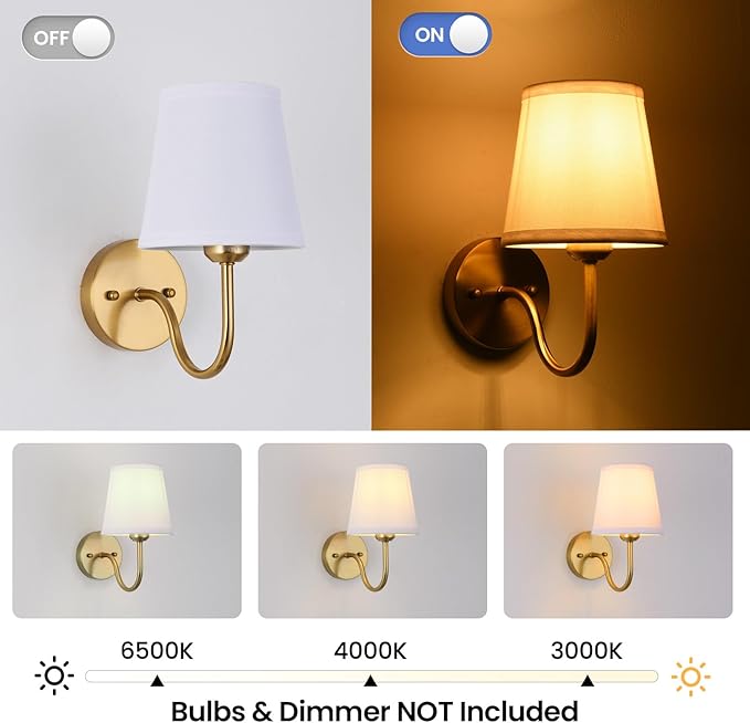 Wall Sconce Set of 2, Indoor Wall Lights