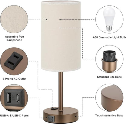 Fenmzee Touch Table Lamp