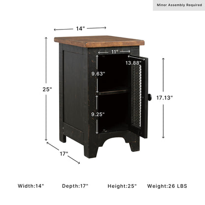 Valebeck Chairside End Table with Storage