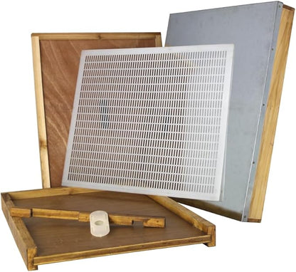 Wax-Coated 10 Frame Beehive - Starter Kit Starter Kit With 5 Frames