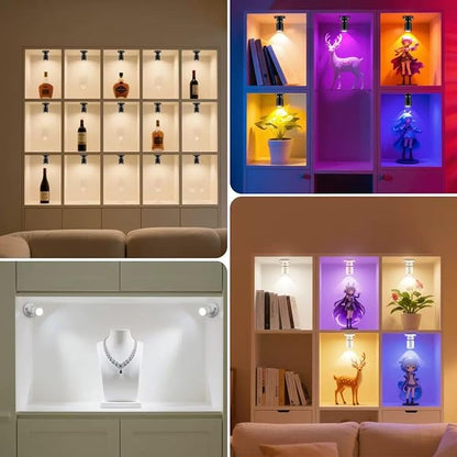 USB Powered Mini Spotlights for Displays 2-Pack – 5V Small LED Spot Lights