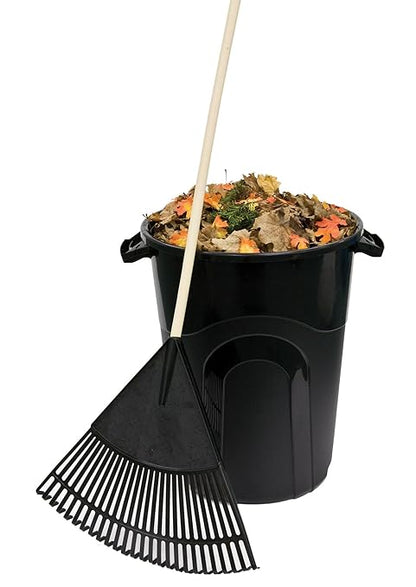 32 Gallon Heavy Duty Plastic Outdoor Trash Can with Lid, Lock & Easy-Carry Handles – Suitable for Indoor/Outdoor, Kitchen, Yard, Garage & Office