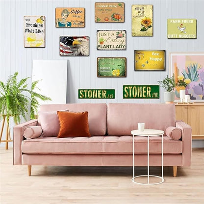farmhouse wall decor A society grows great when old men plant trees whose shade they know they shall never sit in retro sign Cave Retro Metal Plaque for Farmhouse,Garage,Cafe,Restaurant 8X12inch