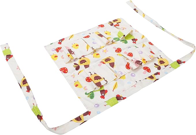 Eggs Collecting Apron, Cotton Twill, Multiple Pockets, Durable and Protective - Sturdy Design, Machine Washable, Ideal for Cooking and Farm Use (Medium: Approx. 17.6x16.2x10cm / 6.93x6.38x3.94in)