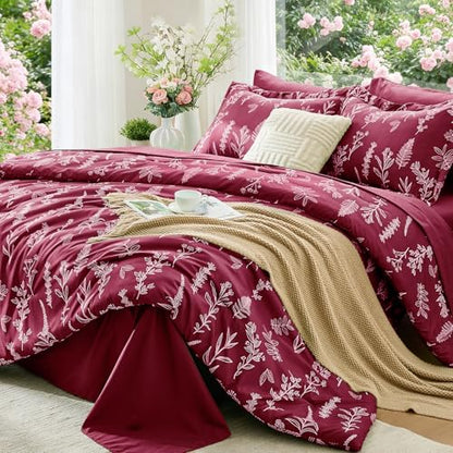 Burgundy Full Comforter Set