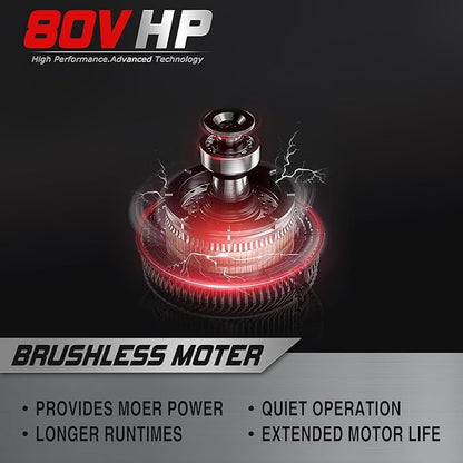 Powersmart 80V 21IN Brushless Cordless Lawn Mower Battery Lawn Mower with 6.0Ah Battery and Charger