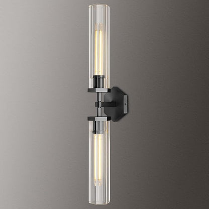 Black Crystal Wall Sconces Light