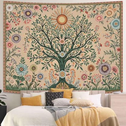 Chakra Tree Wall Tapestry