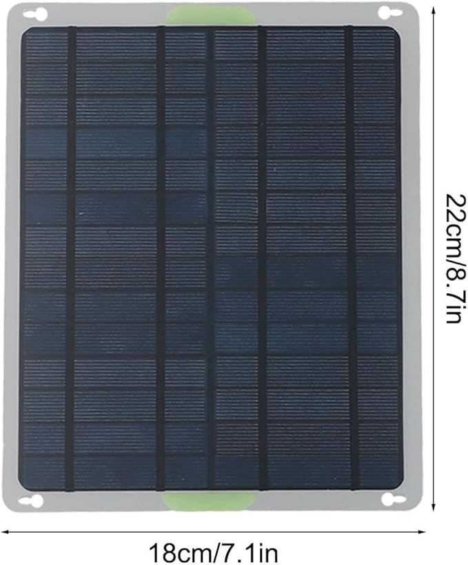 20W Solar Heater For Chicken Coop Monocrystalline Solar Panel Heater With Dual USB Output Battery, Portable Outdoor Heating And Charging Kit For Winter Camping, RV, Hiking, And Pet House Warmth、(20W)