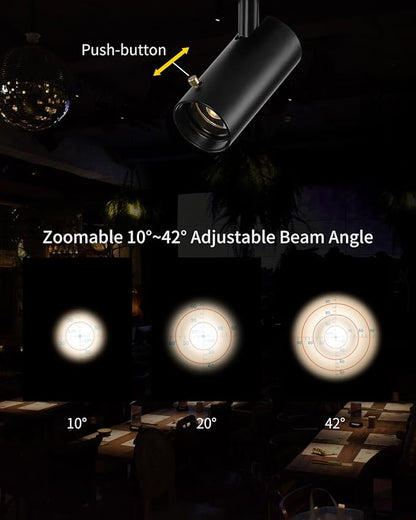 LED Ceiling Spot Light, 3W Cob Zoomable Spotlight, Small Angle Free Adjustable