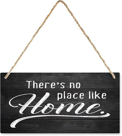 No Place Like Home Wood Plank Sign House Warming Gift Hanging Home Decor Funny Wall Art for Bar Cafe Pub Garage Garden Kitchen 10"x5"