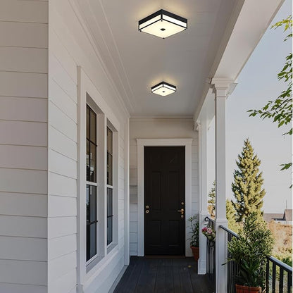 Motion Sensor Outdoor Light, Flush Mount Ceiling Fixture