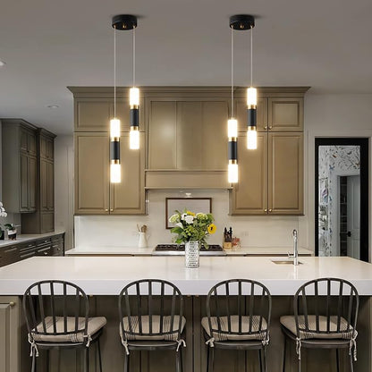 2-Light Pendant Lights Kitchen Island Dimmable LED Modern Mini Pendant Light