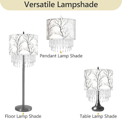 Winter Tree Branch Lamp Shade