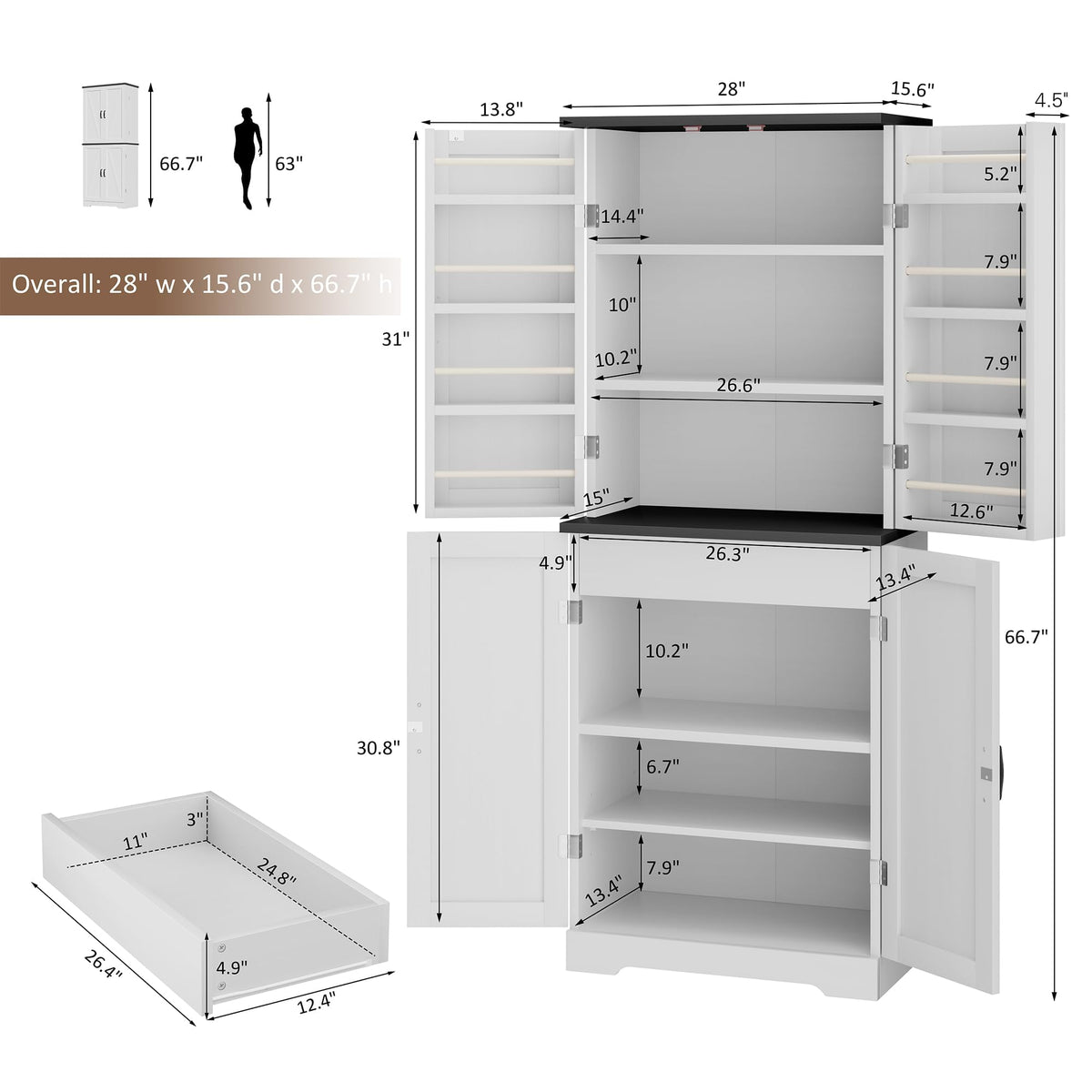 Kitchen Pantry Cabinet