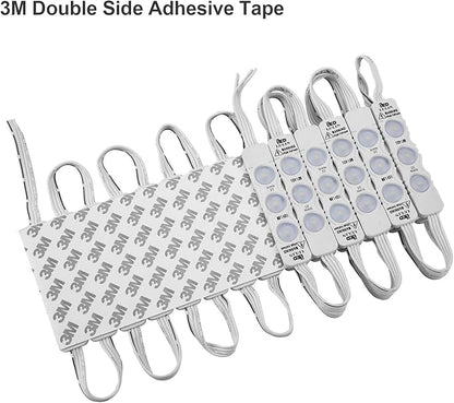 Lulin Upgraded 100PCS Led Module Strip Lights White, 54ft AC110V SMD 3 LED