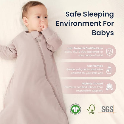 Unisex Sleeping Bag for Babies and Toddlers 1.0 Tog Sleep Sack 18-36 Months, Newborn Sleep Sack, Wearable Blanket Baby, One Piece Long Sleeves, Gifts for Baby