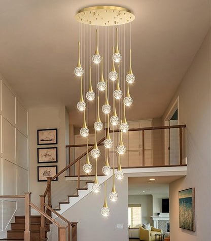 24 Light Modern Glam Crystal Chandelier