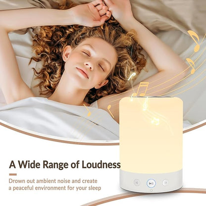 Portable White Noise Machine with Night Light-20 Non-Looping Sleep Sounds, Higher Battery, 5 Color Night Light, Timer & Memory Function for Baby Nursery, Office, Travel