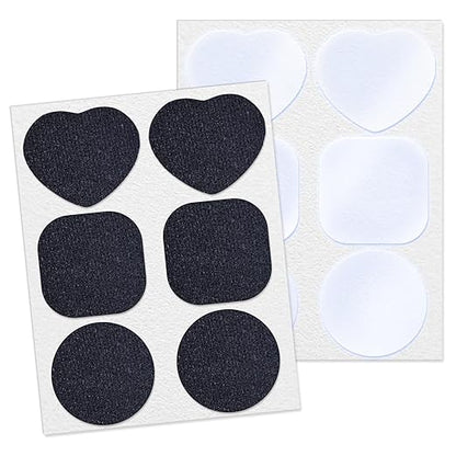 Heavy Duty Repair Patch Kit for Bounce House, Fabric, Tent, Canvas, Canopy, Pool Floats, RV Awning, Boat Covers, Waterproof, Clear and Black, 12PCS