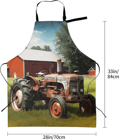 Waterproof Aprons for Women Men Adjustable Bib Cool Electric Guitar Apron Chef Cooking Aprons for Kitchen