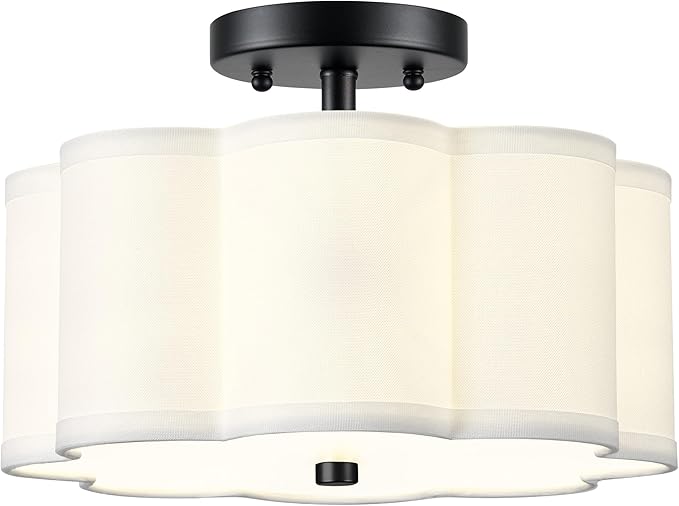 Semi Flush Mount Ceiling Lights, 3-Light 13" Ceiling Light Fixtures