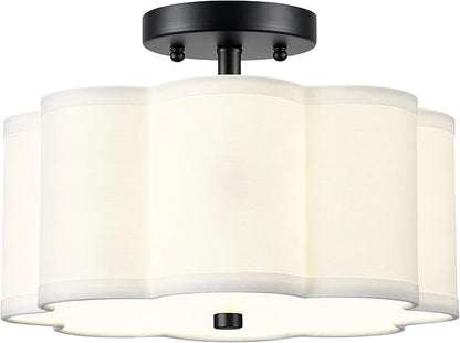 Semi Flush Mount Ceiling Lights, 3-Light 13" Ceiling Light Fixtures