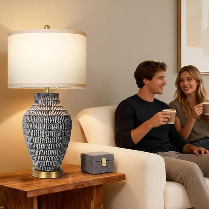 28”H Big Rustic Table Lamp