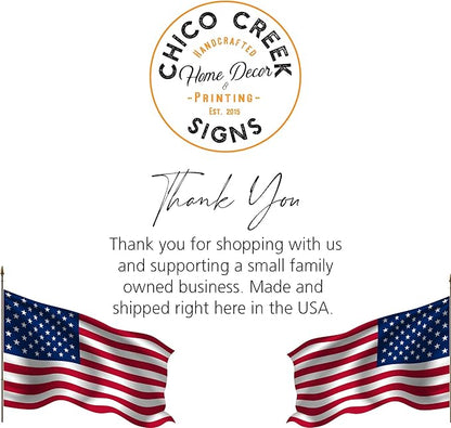Chico Creek Signs Antiques Rustic Sign Vintage Looking Décor Farmhouse Decoration Gift 4x18 204182001038