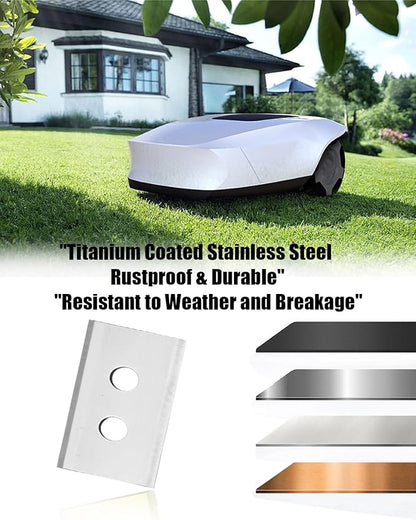 36Pcs Replacement Blades with Screws & Washers Fit for Mammotion Luba & Yuka Robotic Lawn Mowers All Series, Durable Stainless Steel Mower Blades Kit for Efficient Grass Cutting