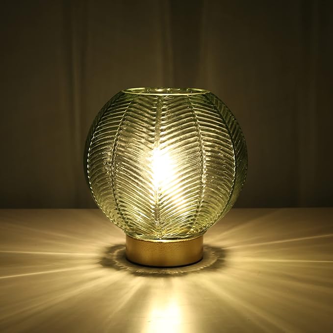 Battery Powered Lamp with Timer, Cordless Battery Operated Table Lamp with LED