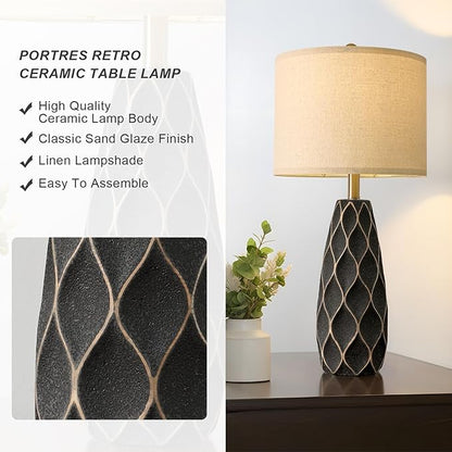 PORTRES 27.5" Ceramic Table Lamps