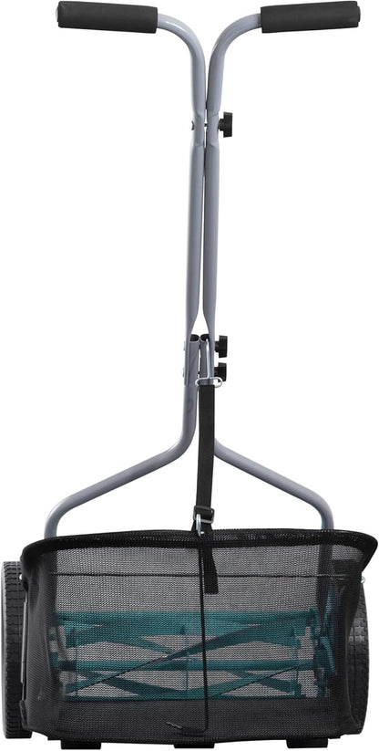 American Lawn Mower Company 1304-14GC 14-Inch 5-Blade Push Reel Lawn Mower with Grass Catcher, Mint