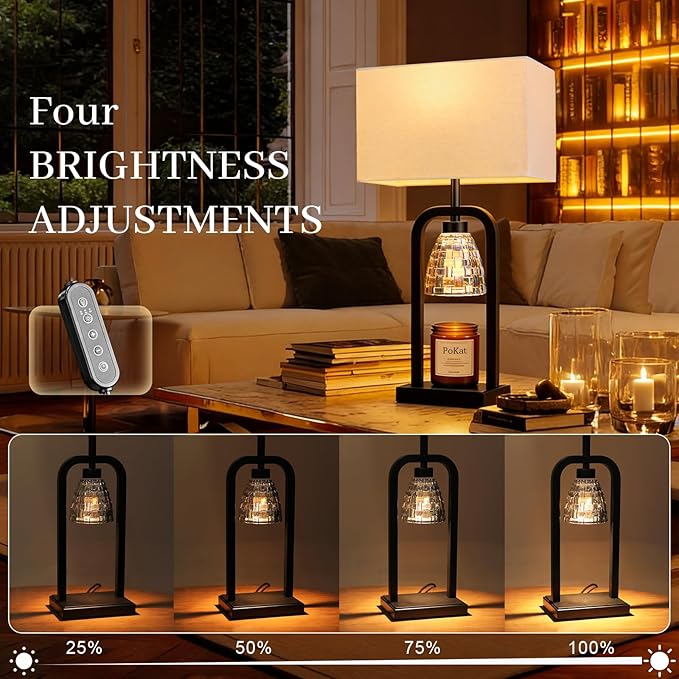 PoKat Table Lamps with Candle Warmer