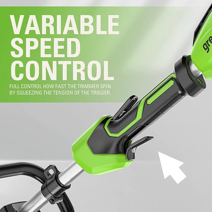 Greenworks 40V 15-Inch Torqdrive String Trimmer, Battery and Charger Not Included