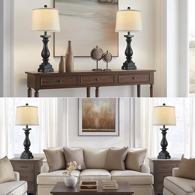 28" Tall Farmhouse Table Lamps
