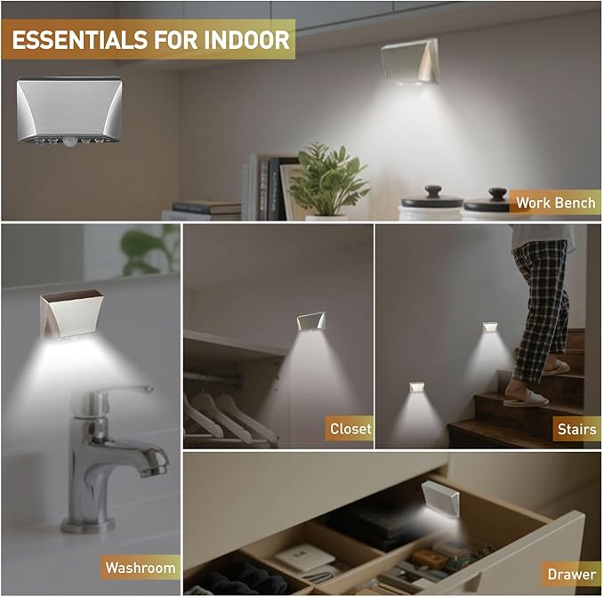 Silver Motion Sensor Keyhole Light