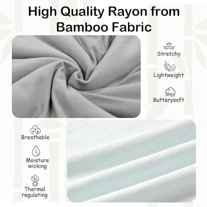 Supersoft Rayon Made from Bamboo Sleep Sack 3-6 Months Newborn Sleep Sack 0-3 Months 0.5 Tog Baby Wearable Blanket with 2-Way Zipper Summer Unisex Sleeping Bag for Babies (2 Pack) Blue & Gray