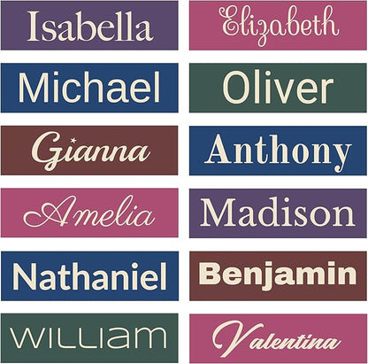 Personalized Nursery Name Sign, Choice of Size, Colors and Fonts | Personalized Custom Wood Name Sign, Baby Name Sign, Nursery Wall Decor, Toddler Room Wall Decoration | True Stock Studios.