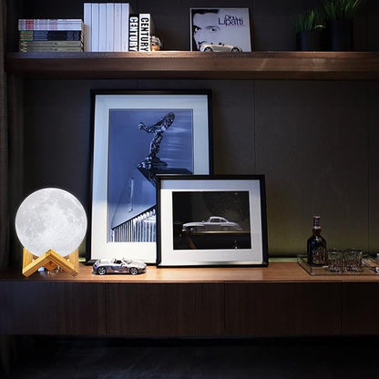 LOGROTATE Moon Lamp, 16 Colors LED Night Light