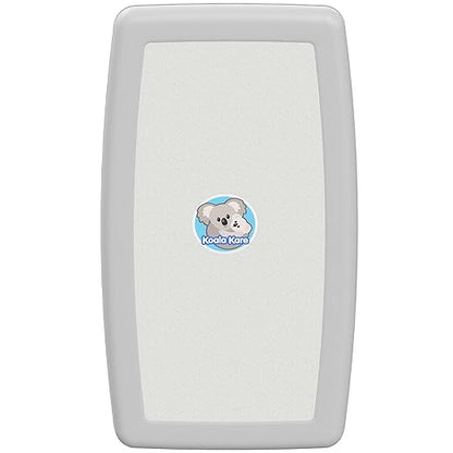 Koala Kare KB301-05 Vertical Surface Mounted Baby Changing Table - Foldable Plastic Diaper Changing Station (White Granite)