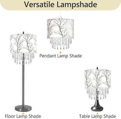 Winter Tree Branch Lamp Shade