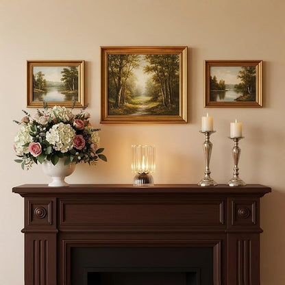 Battery Operated Lamp with Auto-Off Timer, Cordless Table Night Light