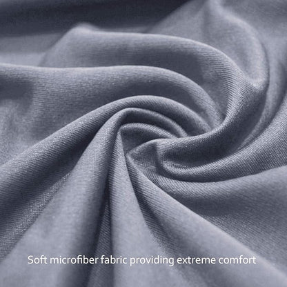 4-Pack Fitted Crib Sheets for Boys and Girls - Breathable, Soft Microfiber Baby Sheets in Grey and Navy