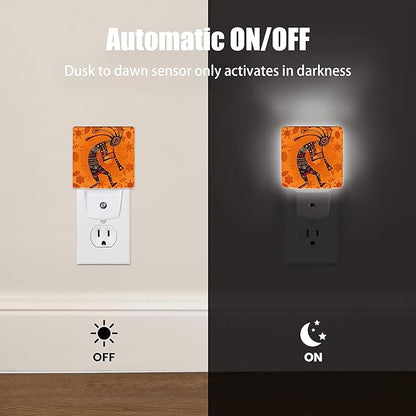 Ethnic African Deity Night Light, Kokopelli Plug into Wall
