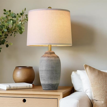 24.5" Vintage Ceramic Table Lamp